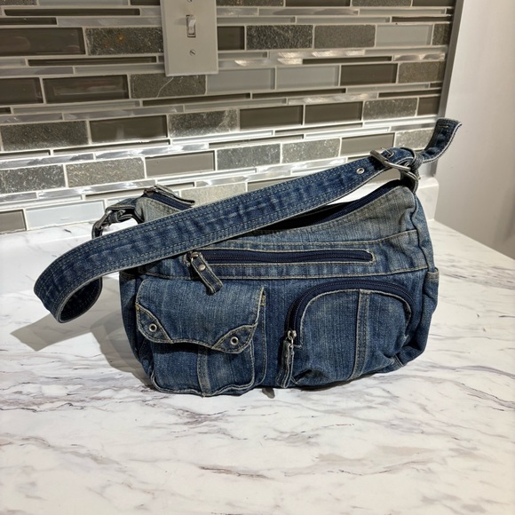 Vintage Handbags - Vintage Jean Denim purse Y2K